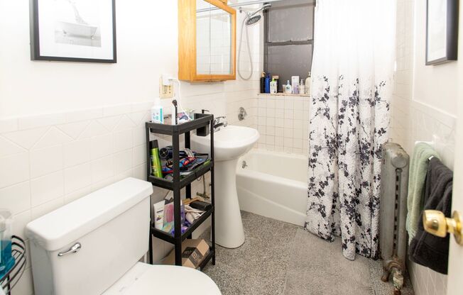 No Fee, Heat and Hot Water Included, All rooms big, Near B and C lines.  Free heat and hot water!