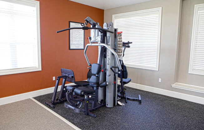 Fitness Center with updated equipment at Andover Pointe Apartment Homes, Nebraska