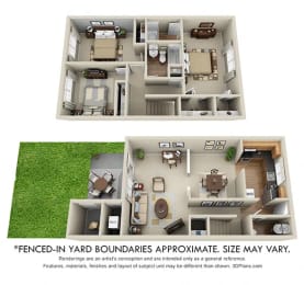 3 beds, 2.5 baths, 1,500 sqft, $1,950