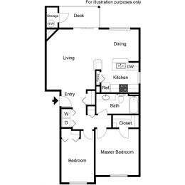 2 beds, 1 bath, 991 sqft, $1,894