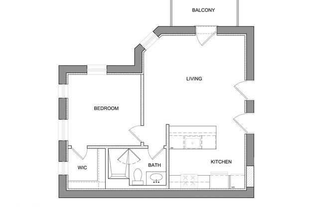 1 bed, 1 bath, 415 sqft, $3,395, Unit 2237-1W
