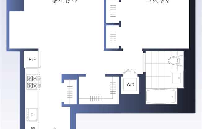 1 bed, 1 bath, $5,895, Unit 3204