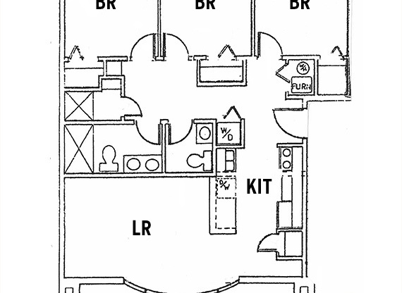 3 beds, 2 baths, $2,240, Unit 06