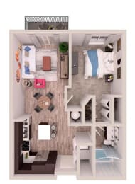 1 bed, 1 bath, $2,297