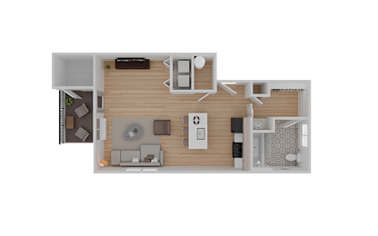 Studio, 1 bath, 549 sqft, $1,402