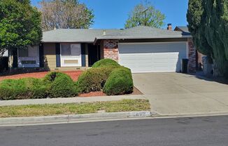 3 bedroom, 2 bathroom home with 2 car garage.