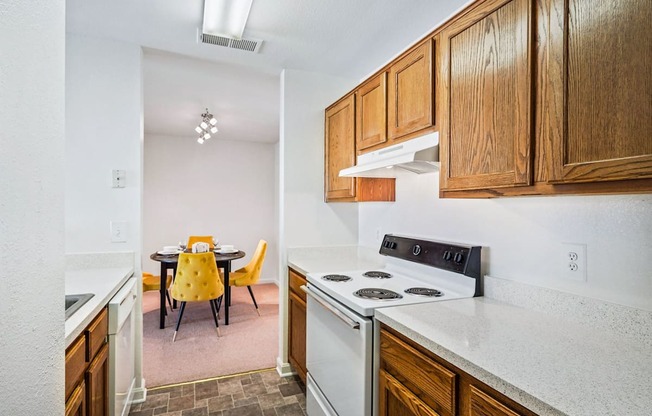 Electric Range In Kitchen at The Fields at Merrifield, Virginia
