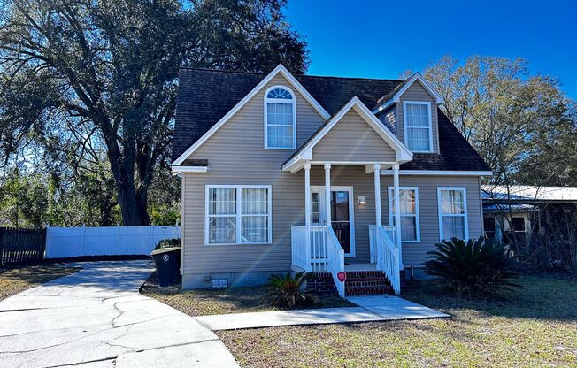 Spacious 4 Bedroom 2.5 Bath Single Family Home. Large Fenced in Yard. Front Porch. Garage.