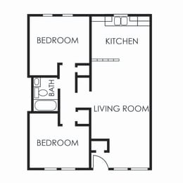 2 beds, 1 bath, 750 sqft, $975