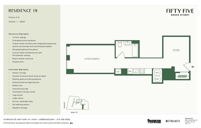 1 bed, 1 bath, $4,650, Unit 519