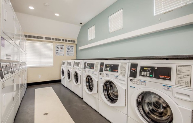 Onsite laundry room at The Meadows, Massachusetts