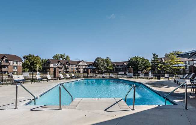 swimming pool and chairs in Indianapolis