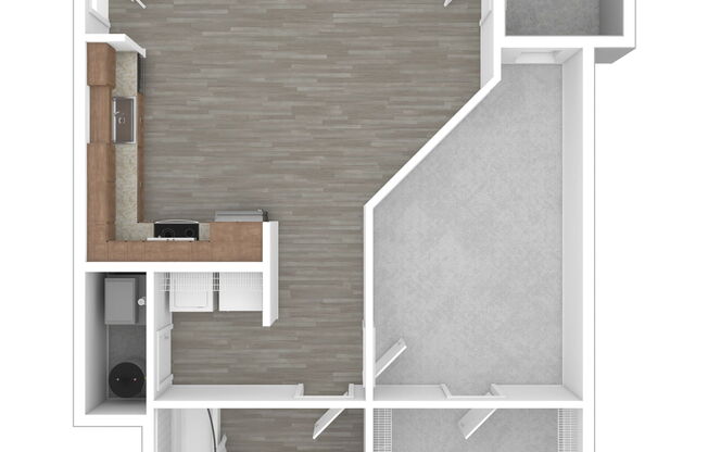 1 bed, 1 bath, 724 sqft, $1,599