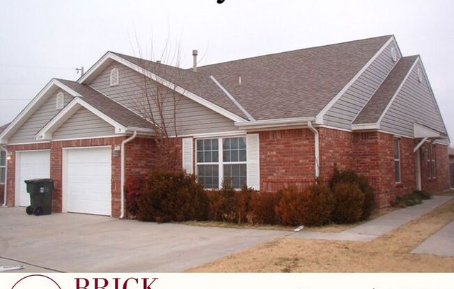Large 3 bedroom 2 bath duplex with private back yard. Close to OU! AVAILABLE EARLY AUGUST