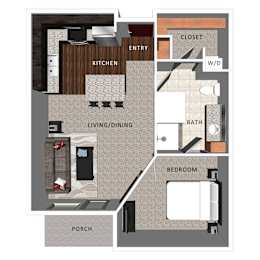 1 bed, 1 bath, 606 sqft, $1,085