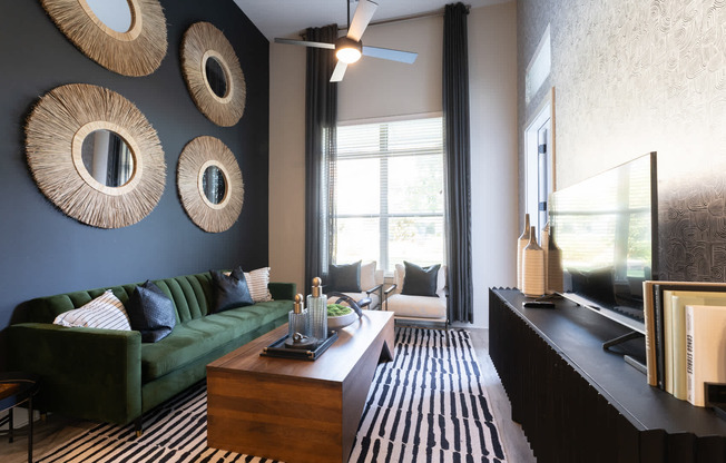 Living Room with Balcony and Hard Surface Flooring