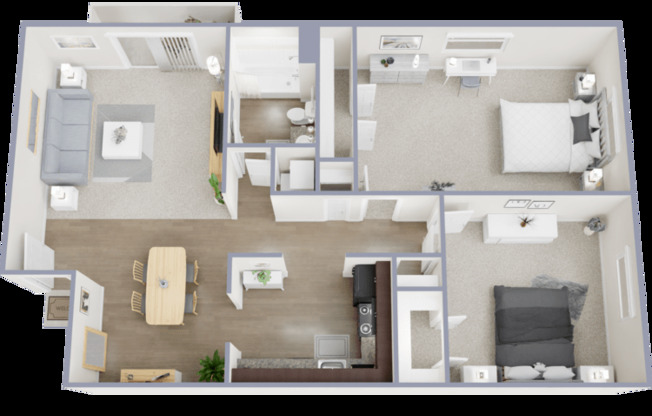2 beds, 1 bath, 1,100 sqft, $1,320
