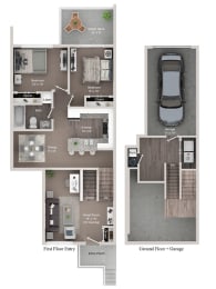 2 beds, 1 bath, 958 sqft, $2,403