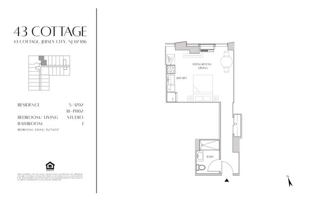 Studio, 1 bath, 410 sqft, $2,300, Unit 602