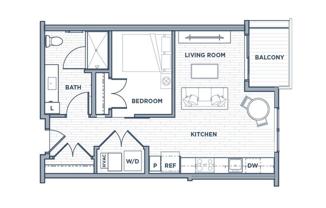 Studio, 1 bath, 605 sqft, $1,425, Unit 1510