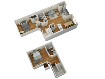 2 beds, 2 baths, 1,174 sqft, $2,584