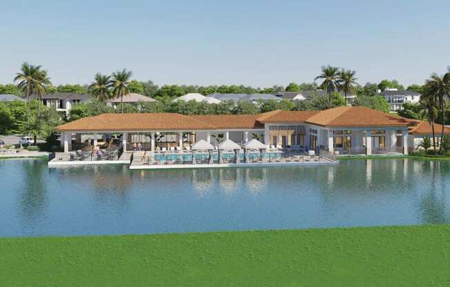 Luxurious Clubhouse Rendering at The Orchard