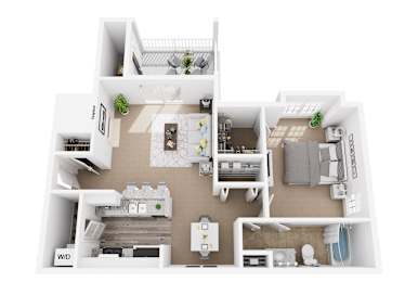 1 bed, 1 bath, 830 sqft, $1,282