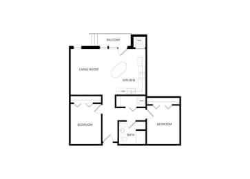 2 beds, 1 bath, 948 sqft, $1,970