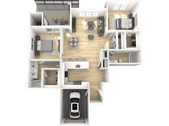 2 beds, 2 baths, 1,241 sqft, $2,195