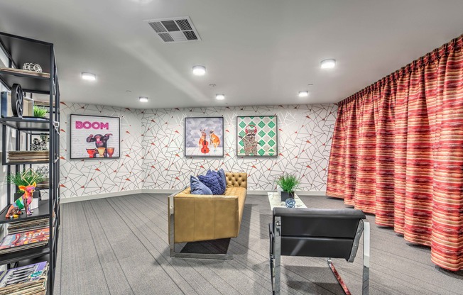 Social Lounge and Gaming Area with sofa and tv at arte apartments