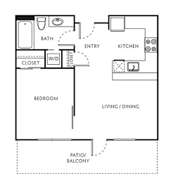 1 bed, 1 bath, 490 sqft, $1,727