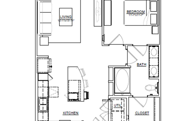 1 bed, 1 bath, 750 sqft, $1,802