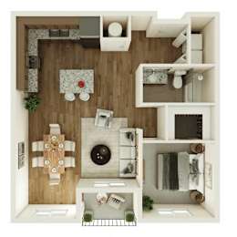 1 bed, 1 bath, 767 sqft, $1,299