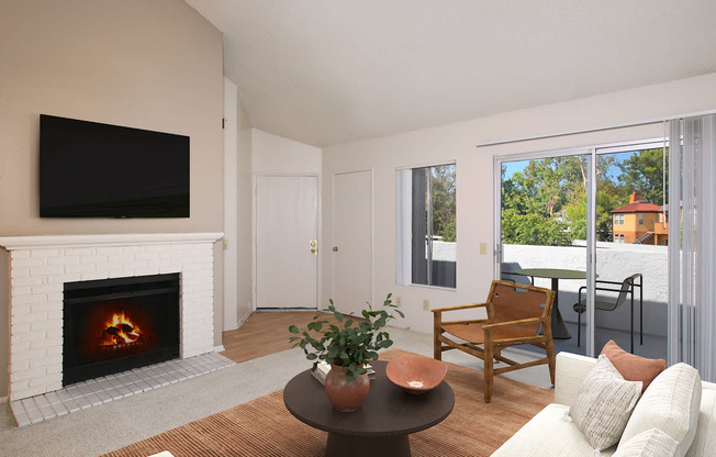 Living Room with Hard Surface Flooring