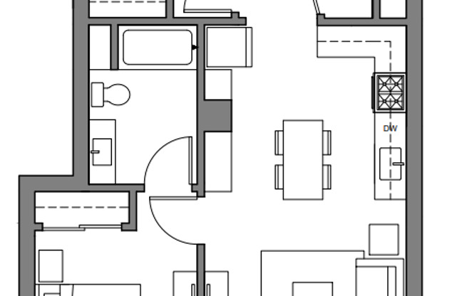 2 beds, 2 baths, 821 sqft, $4,050, Unit 505