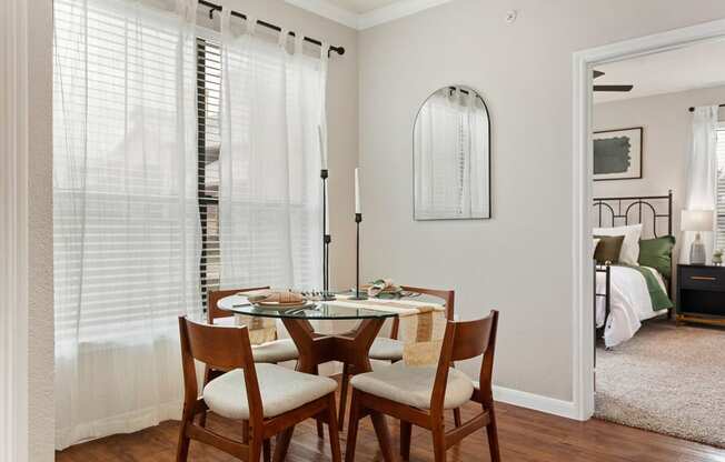 Enjoy a meal in your spacious dining room!