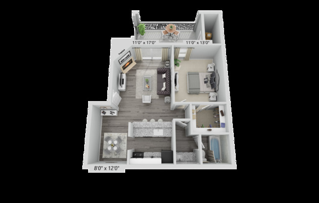 1 bed, 1 bath, 634 sqft, $1,079, Unit 277