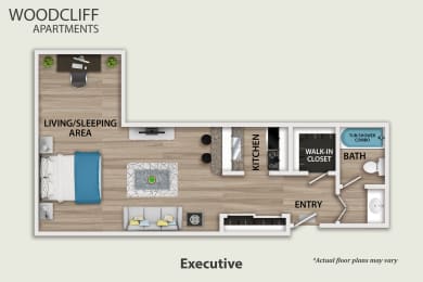 Studio, 1 bath, 450 sqft, $2,450