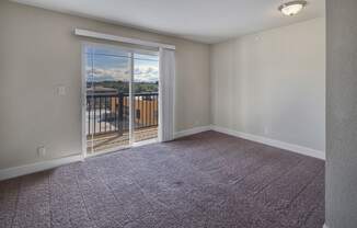 City View large bedroom with sliding doors