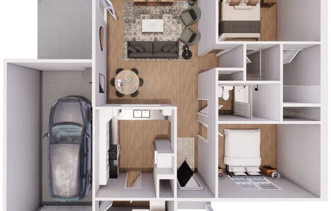 2 beds, 2 baths, 1,062 sqft, $1,650