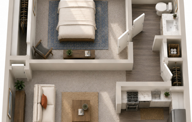 1 bed, 1 bath, 650 sqft, $1,195