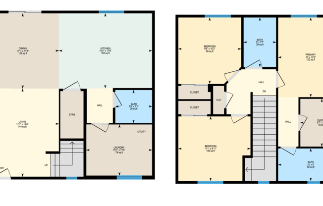 3 beds, 2.5 baths, 1,300 sqft, $1,550, Unit 2