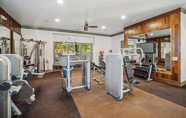 fitness center at Berkshire Aspen Grove apartments