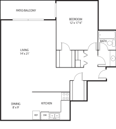 1 bed, 1 bath, 830 sqft, $1,450