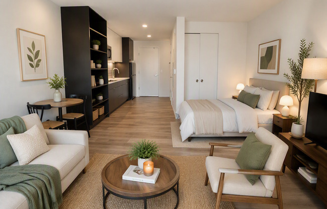 Studio, 1 bath, 310 sqft, $1,299, Unit 406