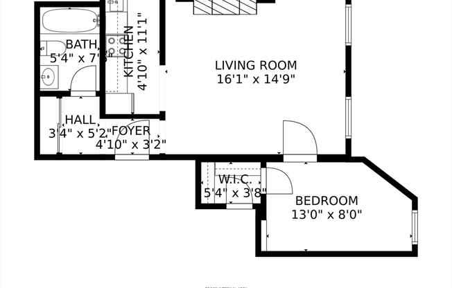 1 bed, 1 bath, 521 sqft, $2,795, Unit 6