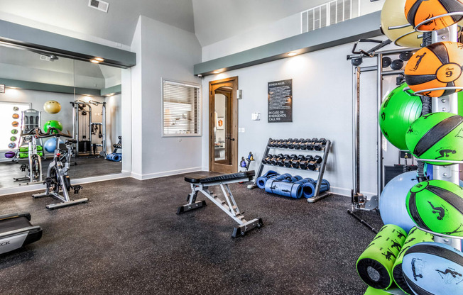 the gym at The links at Plum Creek Apartments, Castlerock, CO