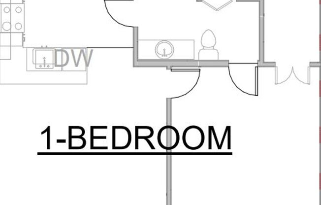 1 bed, 1 bath, 644 sqft, $1,495, Unit 107