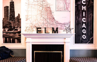 14 West Elm Lobby at 14 West Elm Apartments, Chicago, 60610
