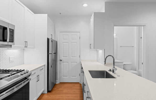Kitchen with Stainless Steel Appliances